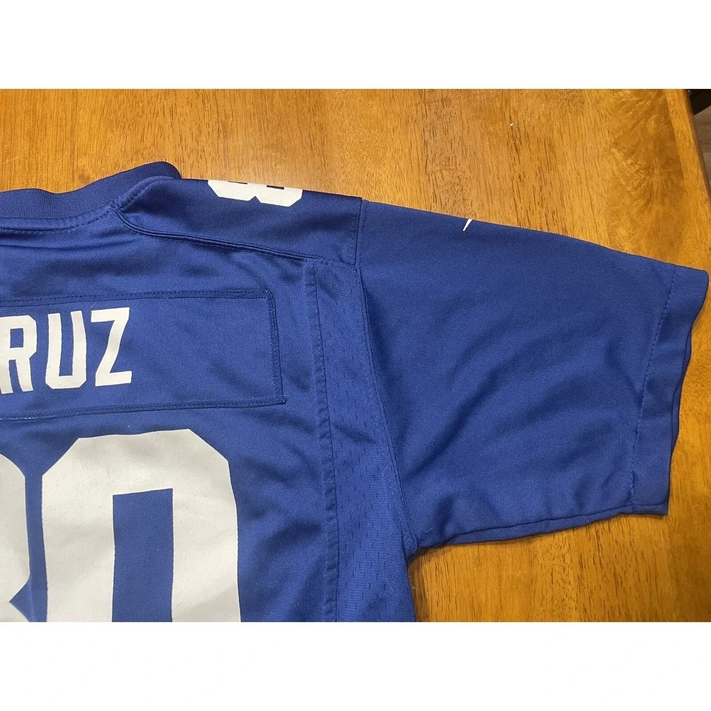 Nike New York Giants Victor Cruz 80 Jersey Kids Large‎ Blue NFL On Field
